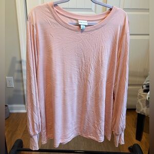 Ava & Viv Soft Blush Long Sleeve Tee
